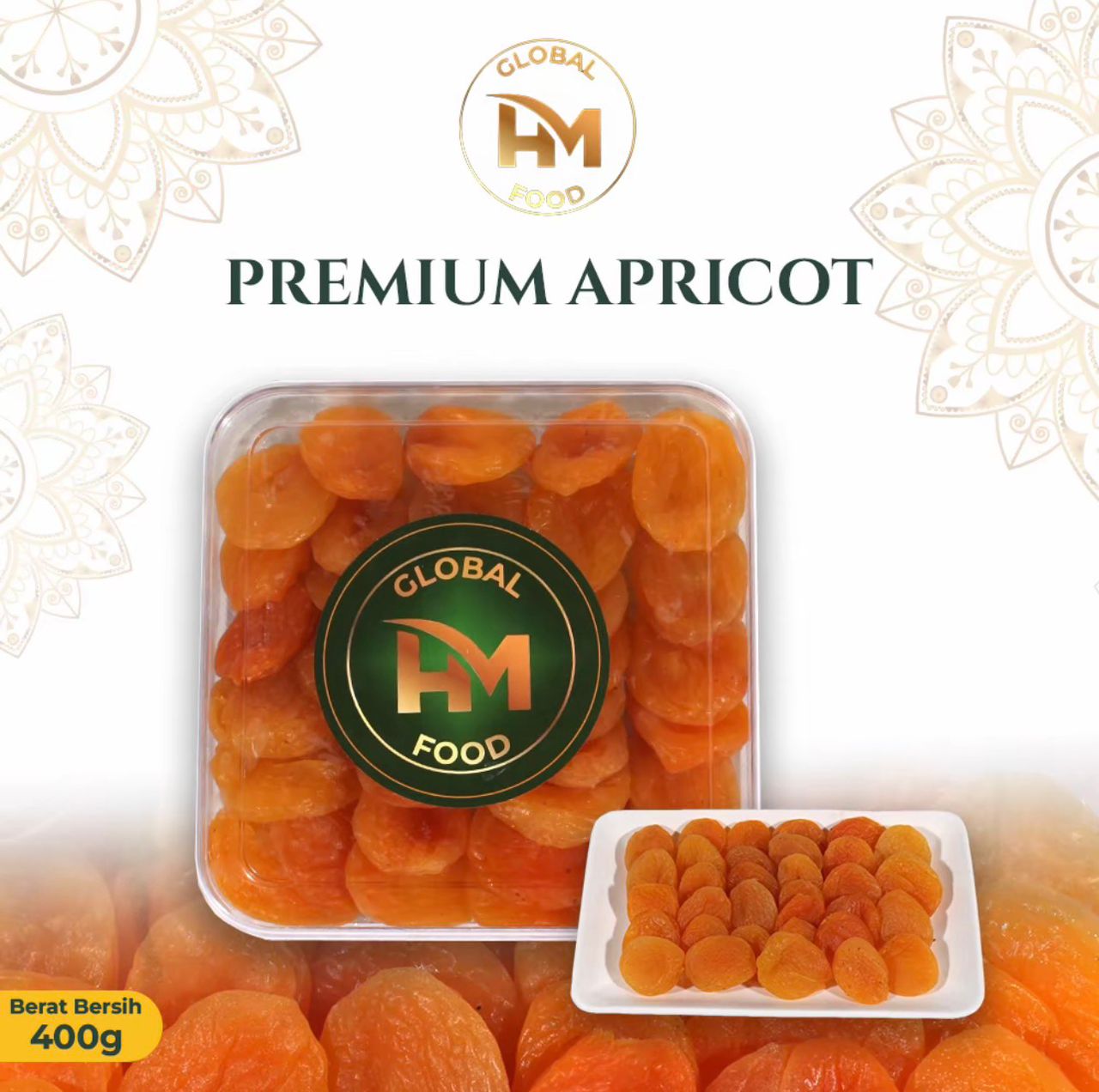 Makanan Premium Dried Apricot HM Global Food