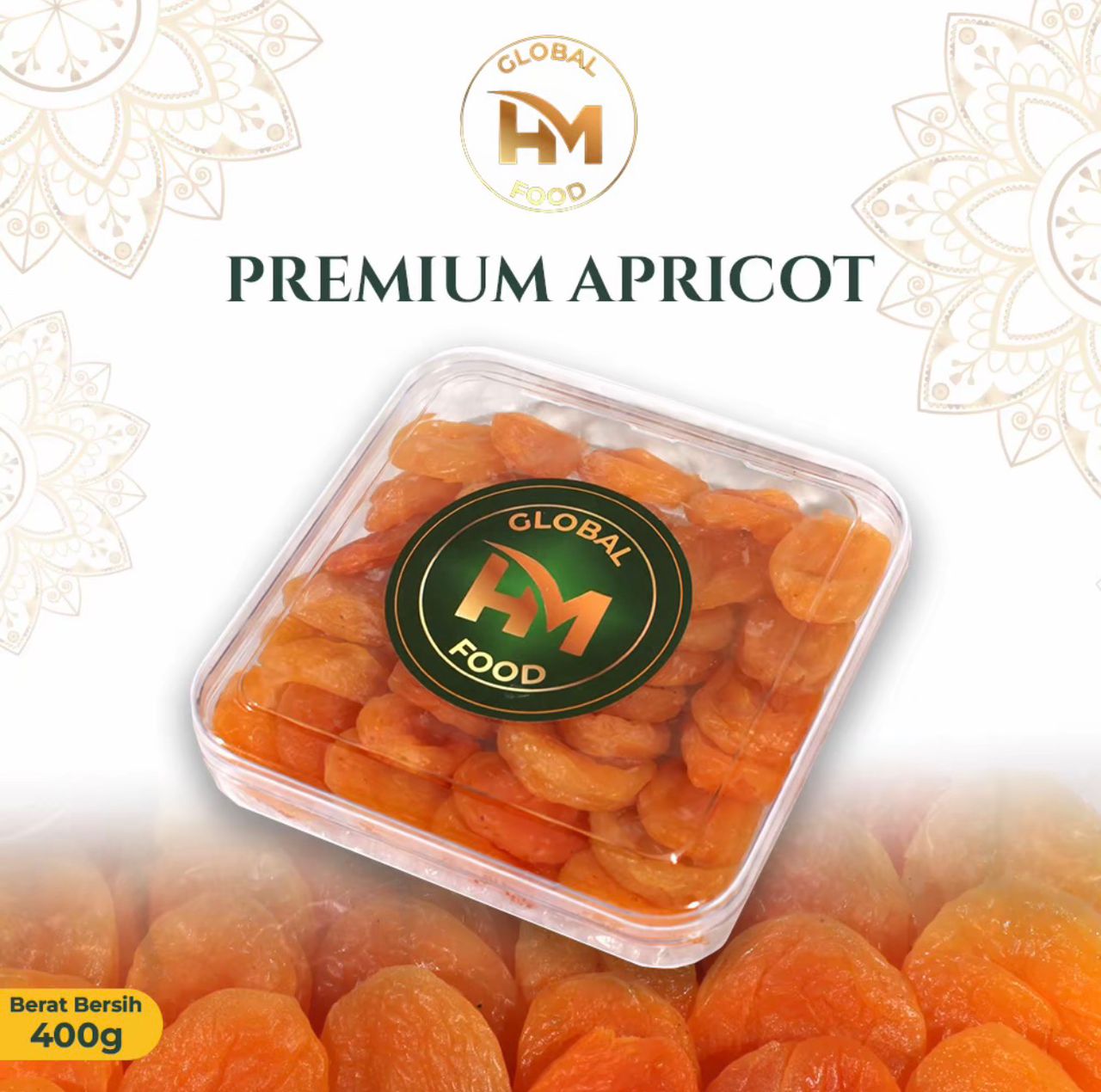 Makanan Premium Dried Apricot HM Global Food