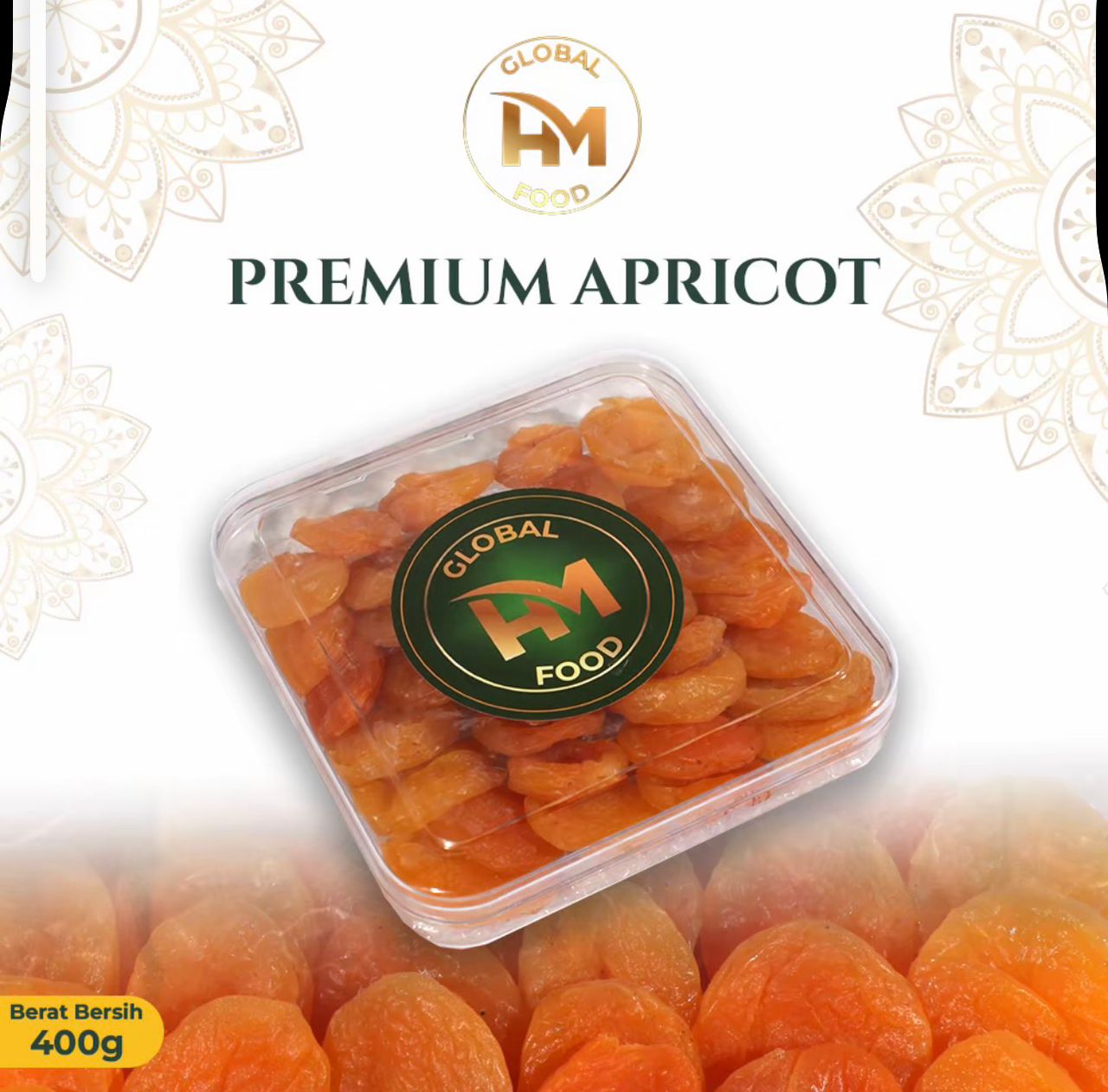 Makanan Premium Dried Apricot HM Global Food