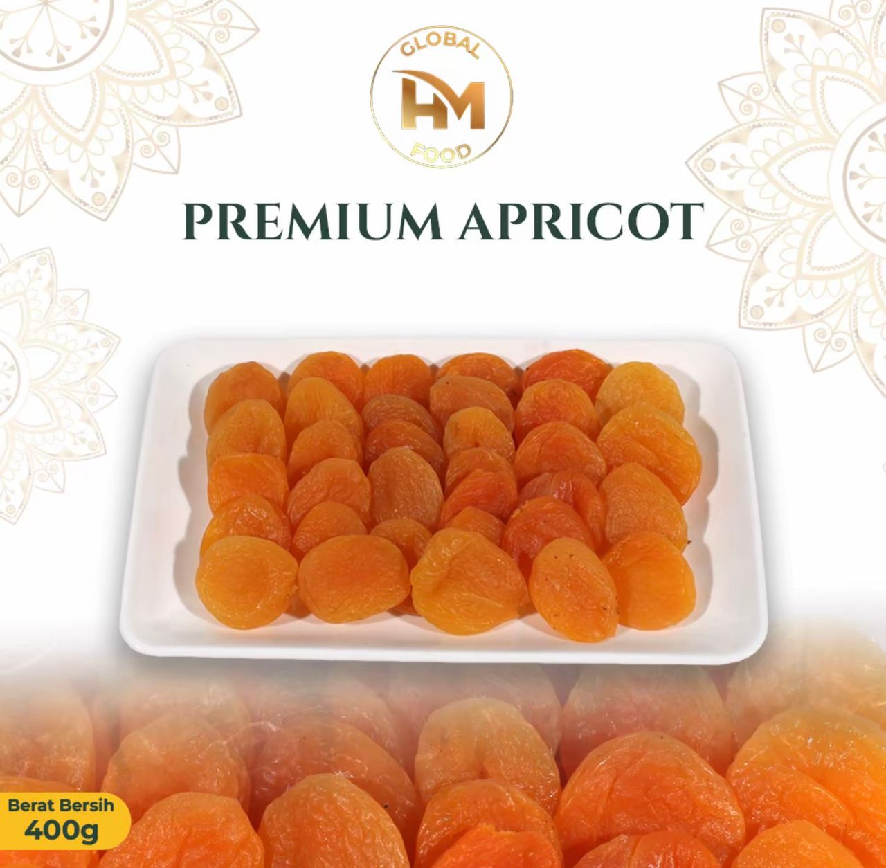 Makanan Premium Dried Apricot HM Global Food
